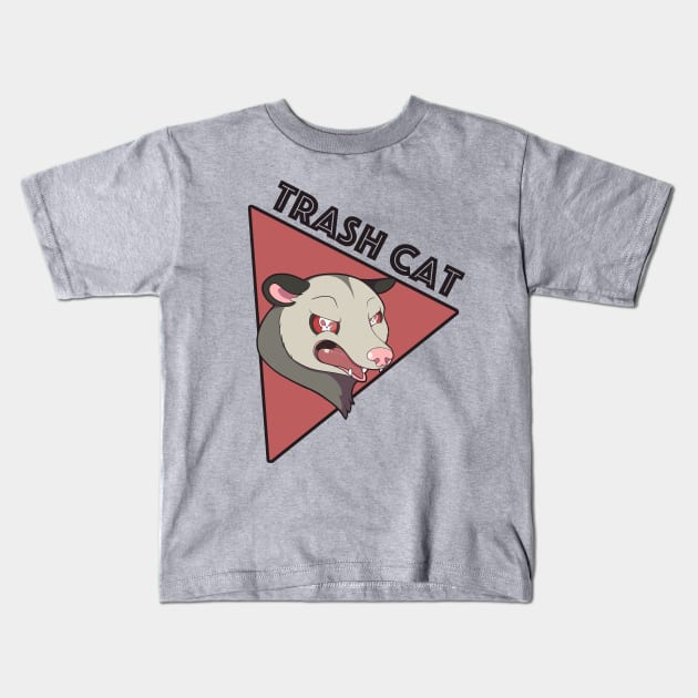 Trash Cat Kids T-Shirt by HeckHound